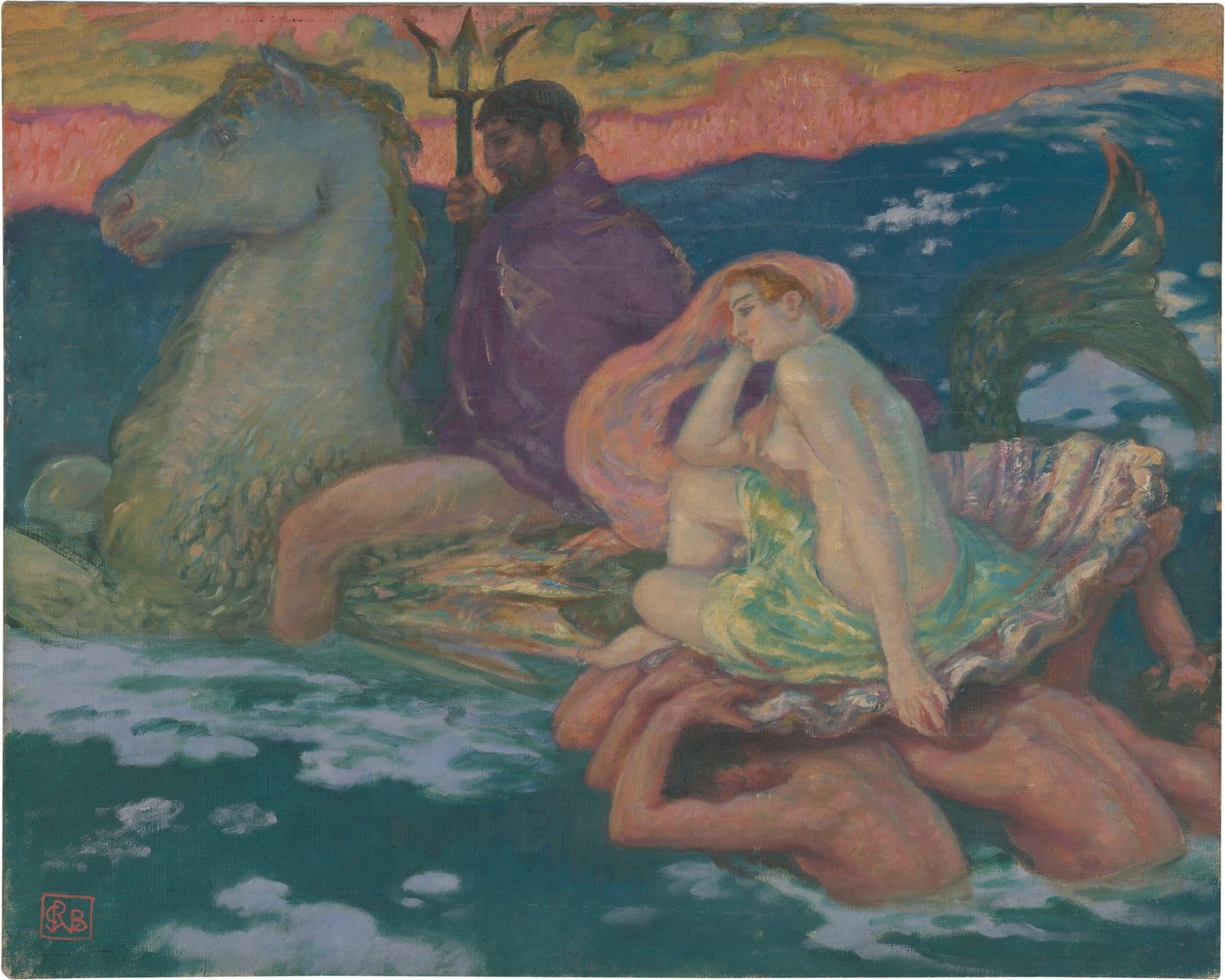 Poszeidón és amfitrit alkotó: Rupert Bunny