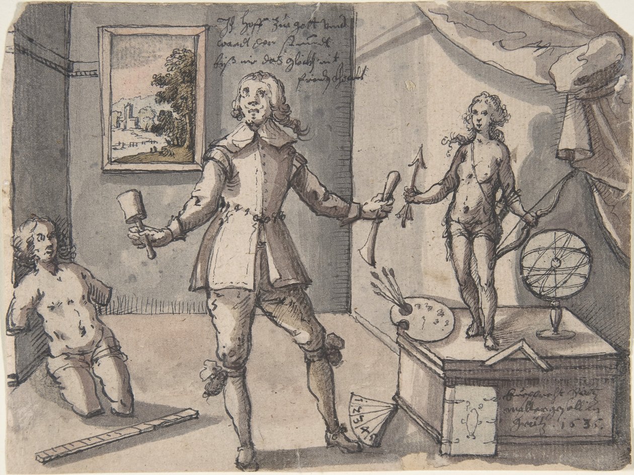 A művész műtermében, 1636. alkotó: Ruprecht Bartz