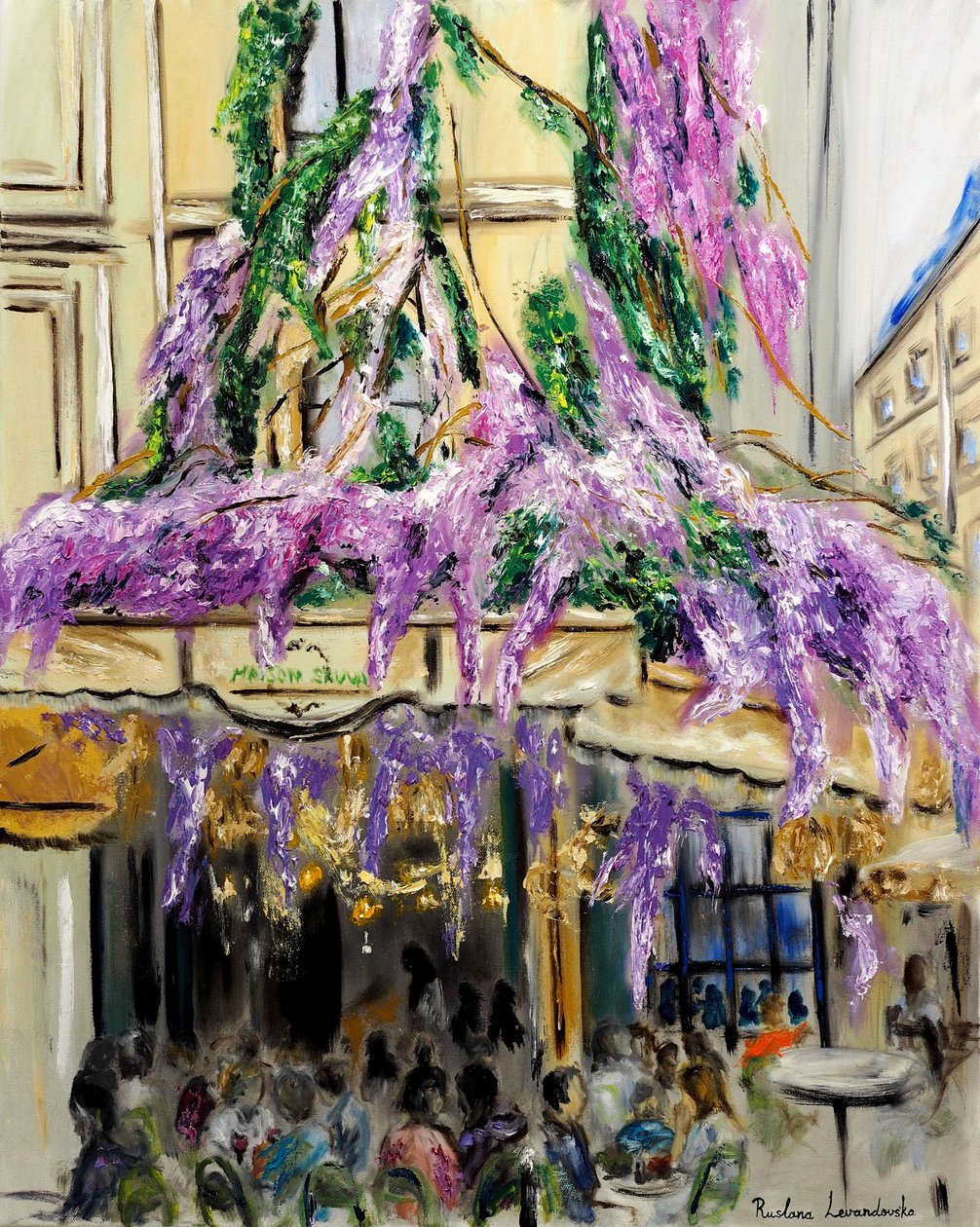 Maison Sauvage Paris - Wisteria, 2023 (olaj, vászon) alkotó: Ruslana Levandovska