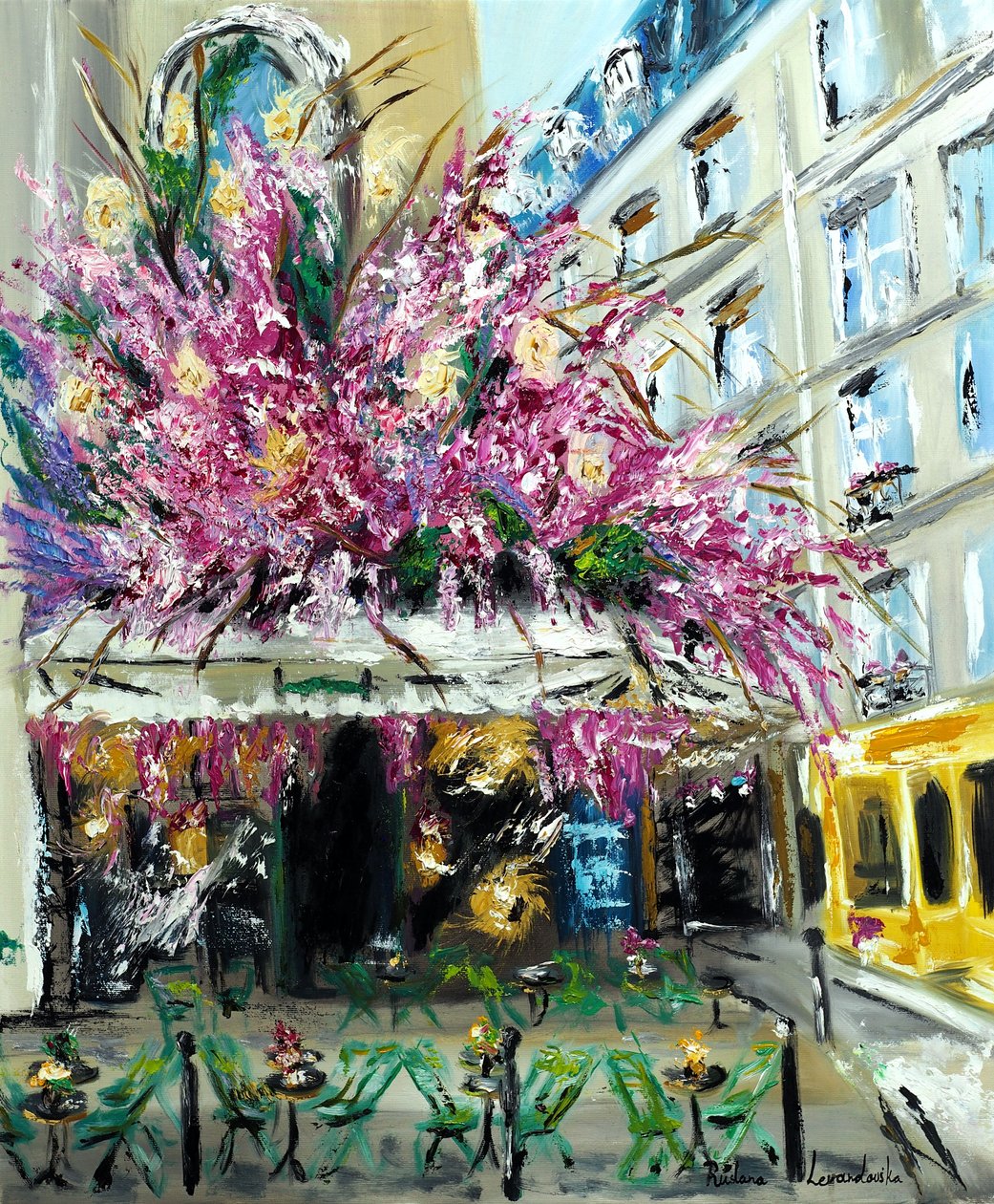 Maison Sauvage Paris II, 2022 (olaj, vászon) alkotó: Ruslana Levandovska