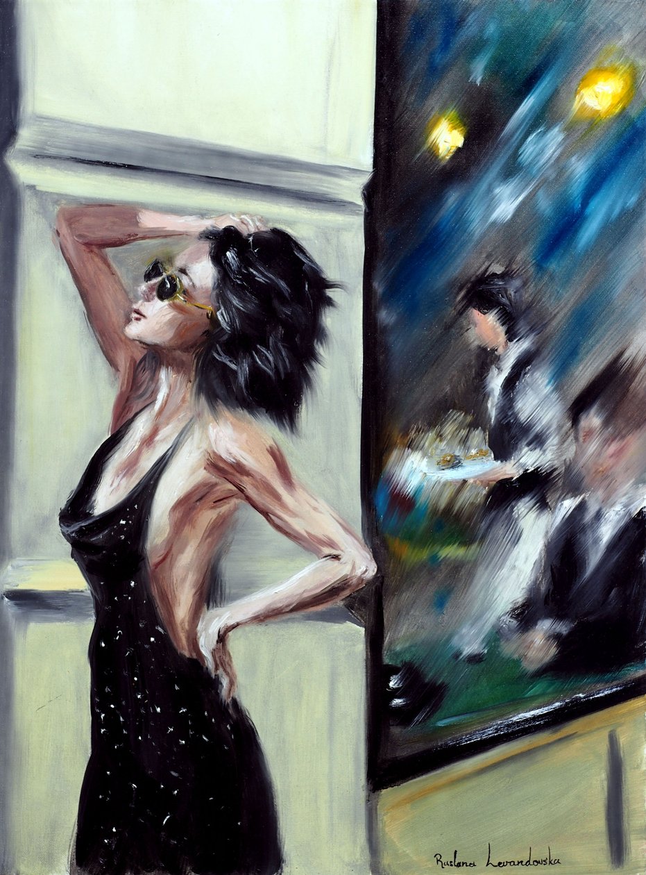 Parisian Chic, 2022 (olaj, vászon) alkotó: Ruslana Levandovska