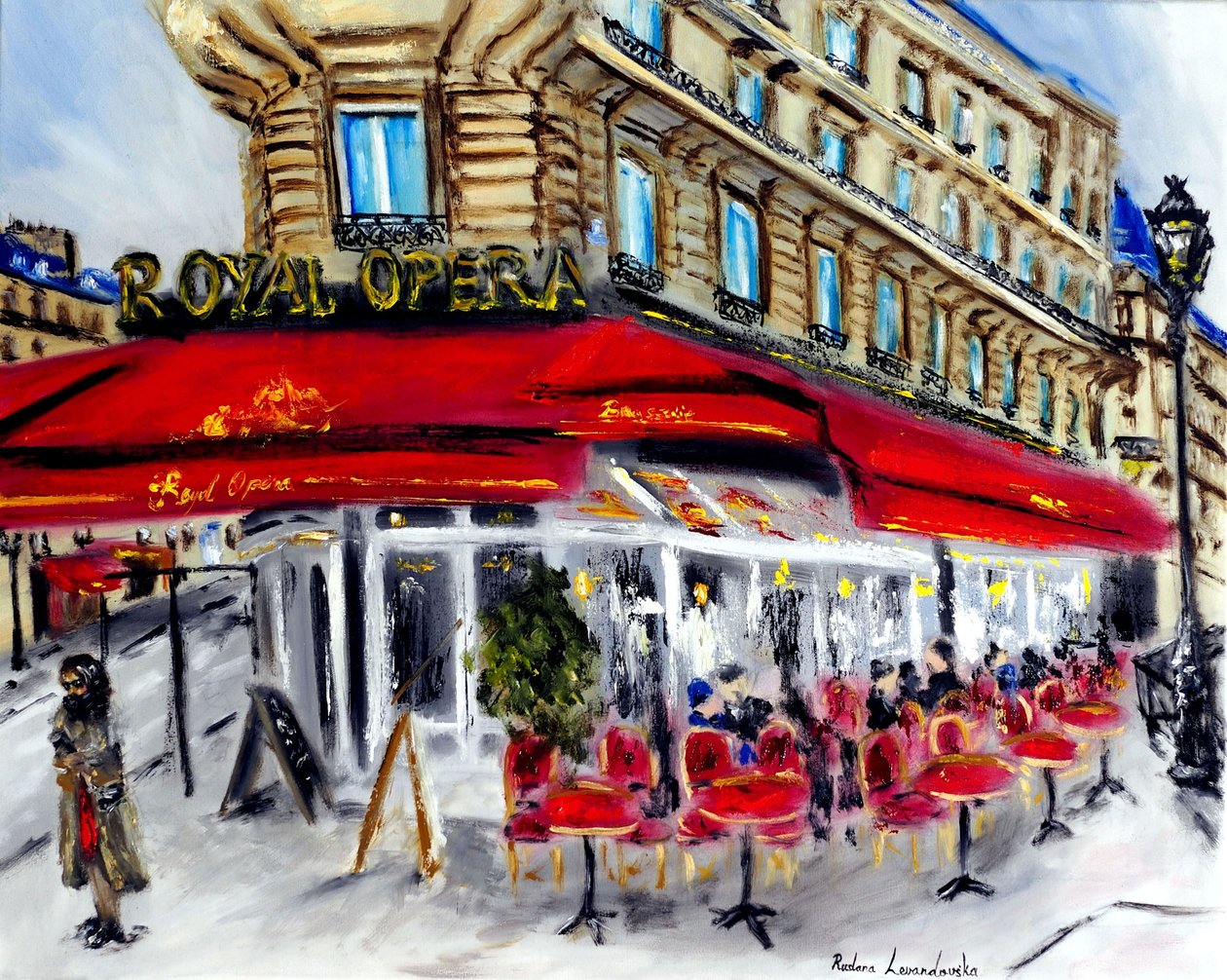 Royal Opera Restaurant Párizs, 2022 (olaj, vászon) alkotó: Ruslana Levandovska
