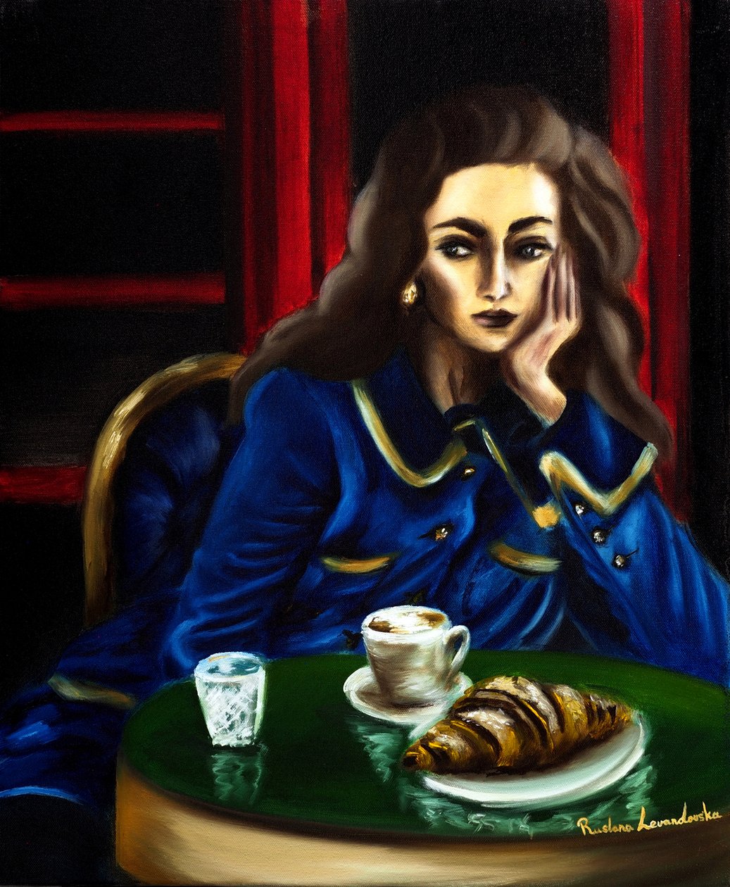 Párizsi suttogások, 2024 (olaj, vászon) alkotó: Ruslana Levandovska