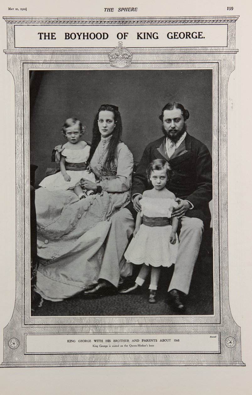 A walesi herceg és hercegnő két gyermekükkel (1867) alkotó: Russell & Sons Photography