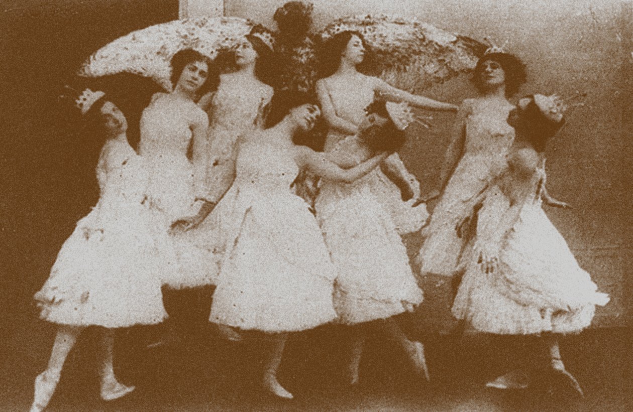 Olga Preobrajenskaya, mint Odette a hattyúkkal, 1895 alkotó: Russian Photographer