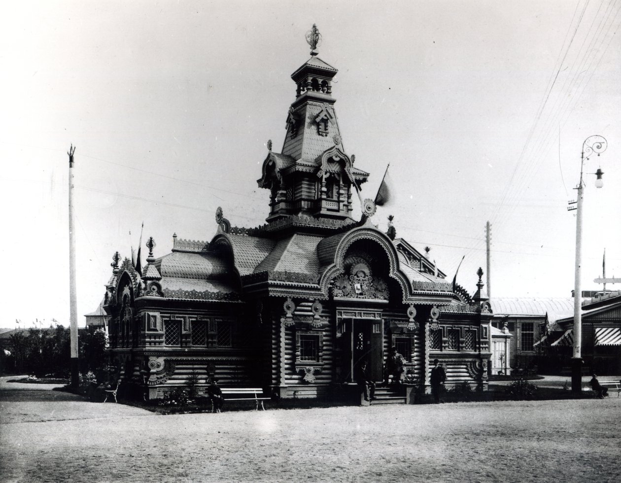 Pavilon az Összoroszországi Ipari és Művészeti Kiállításon, Nyizsnyij Novgorod, 1896 alkotó: Russian Photographer