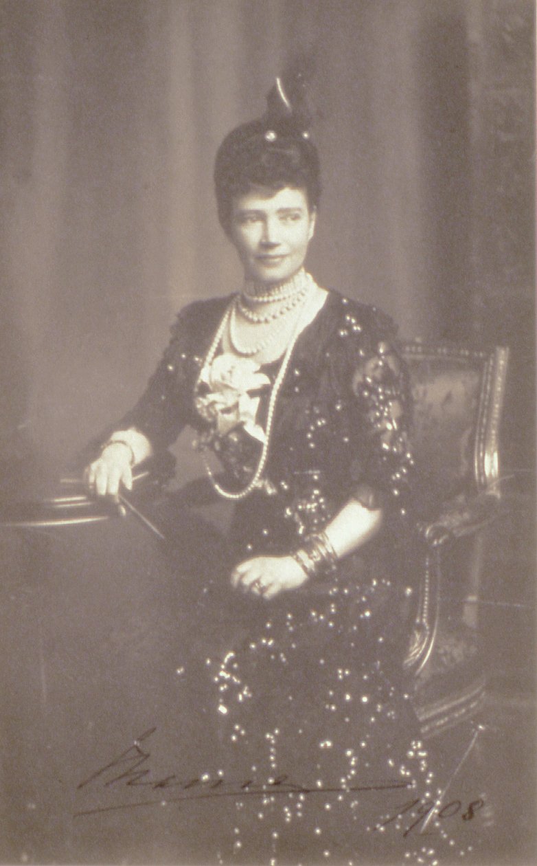 Mária Fedorovna császárné portréja, 1908 alkotó: Russian Photographer