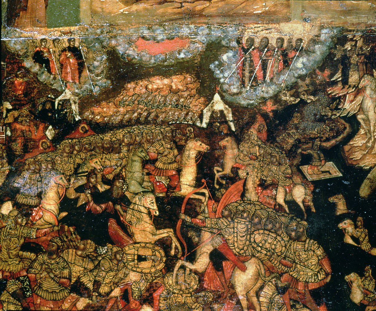 Csata az orosz és tatár csapatok között 1380-ban, 1640-ben alkotó: Russian School