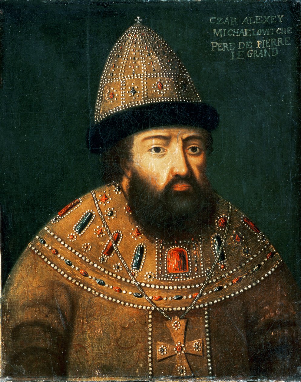 Alekszej I. Mihajlovics cár portréja (1629-shshsh) alkotó: Russian School