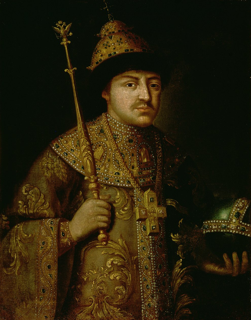 III. Alekszejevics Fjodor cár (1661-1682) portréja alkotó: Russian School