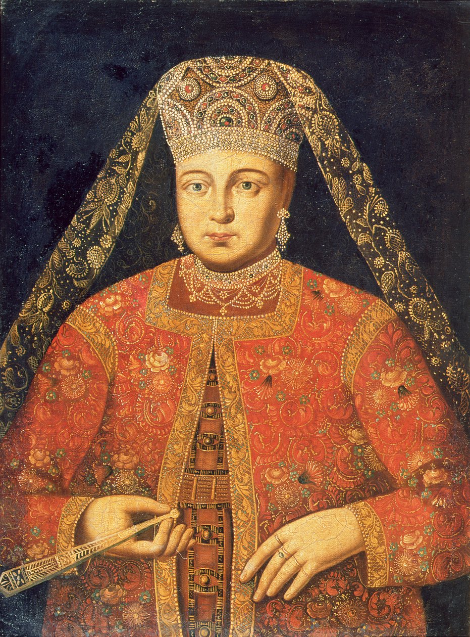 Marfa Matvejevna cárnő (1664-1715) portréja alkotó: Russian School