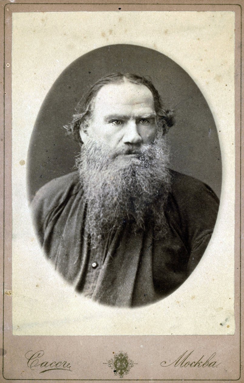 Lev Nyikolajevics, Tolsztoj gróf (Leon Tolsztoj), orosz író (1828-1910) portréja. alkotó: Russian Photographer