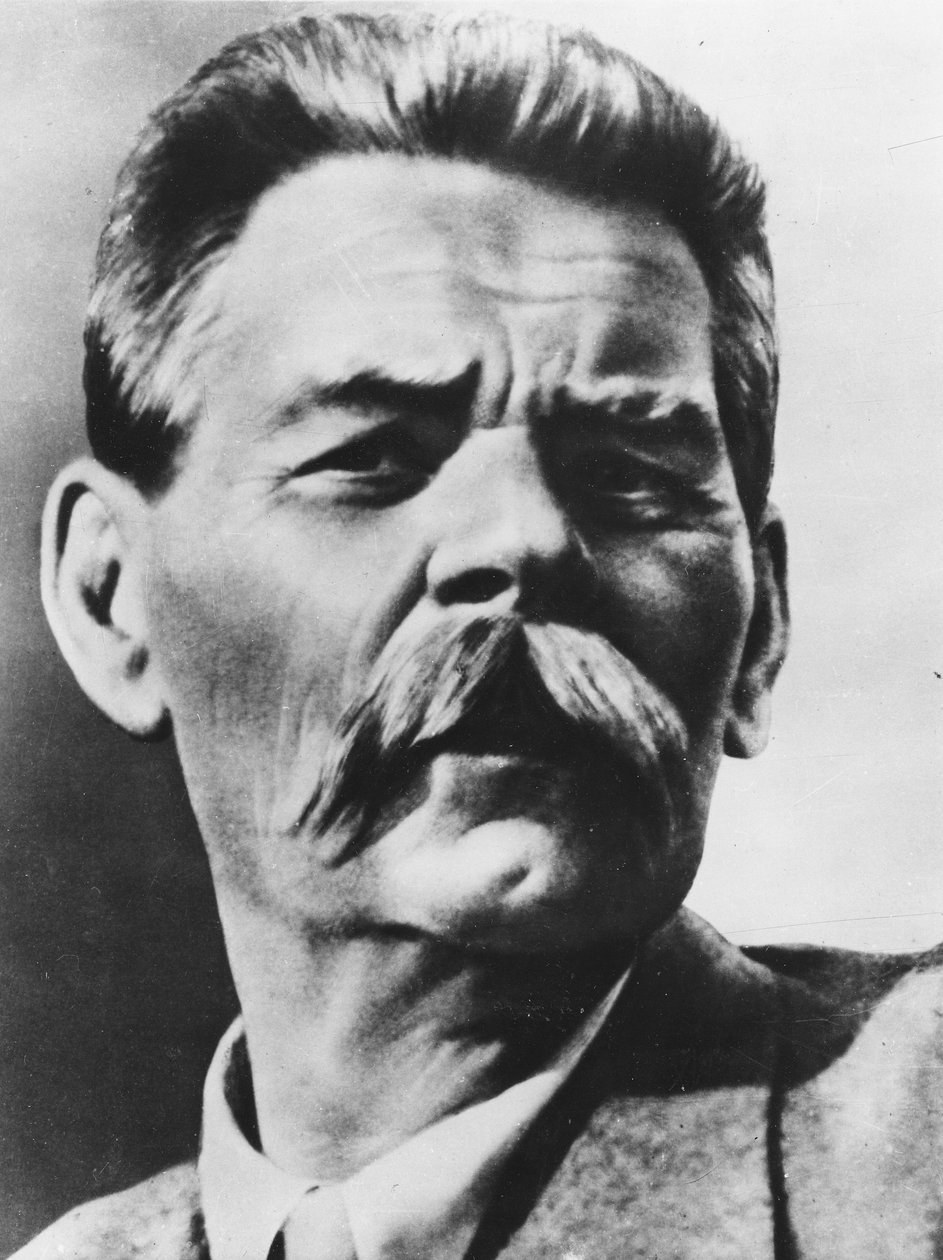 Alekszej Maximovics Peshkov, más néven Maxim Gorkij portréja (fekete-fehér fotó) alkotó: Russian Photographer