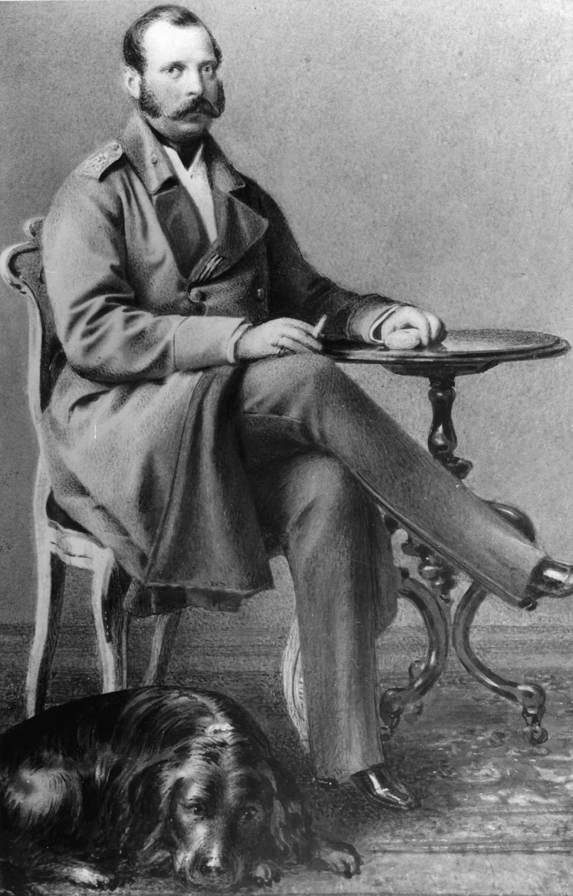 II. Sándor orosz császár portréja (II. Sándor, Alekszandr Nyikolajevics Romanov, Alekszandr II. Nyikolajevics) (1818-1881) alkotó: Russian Photographer