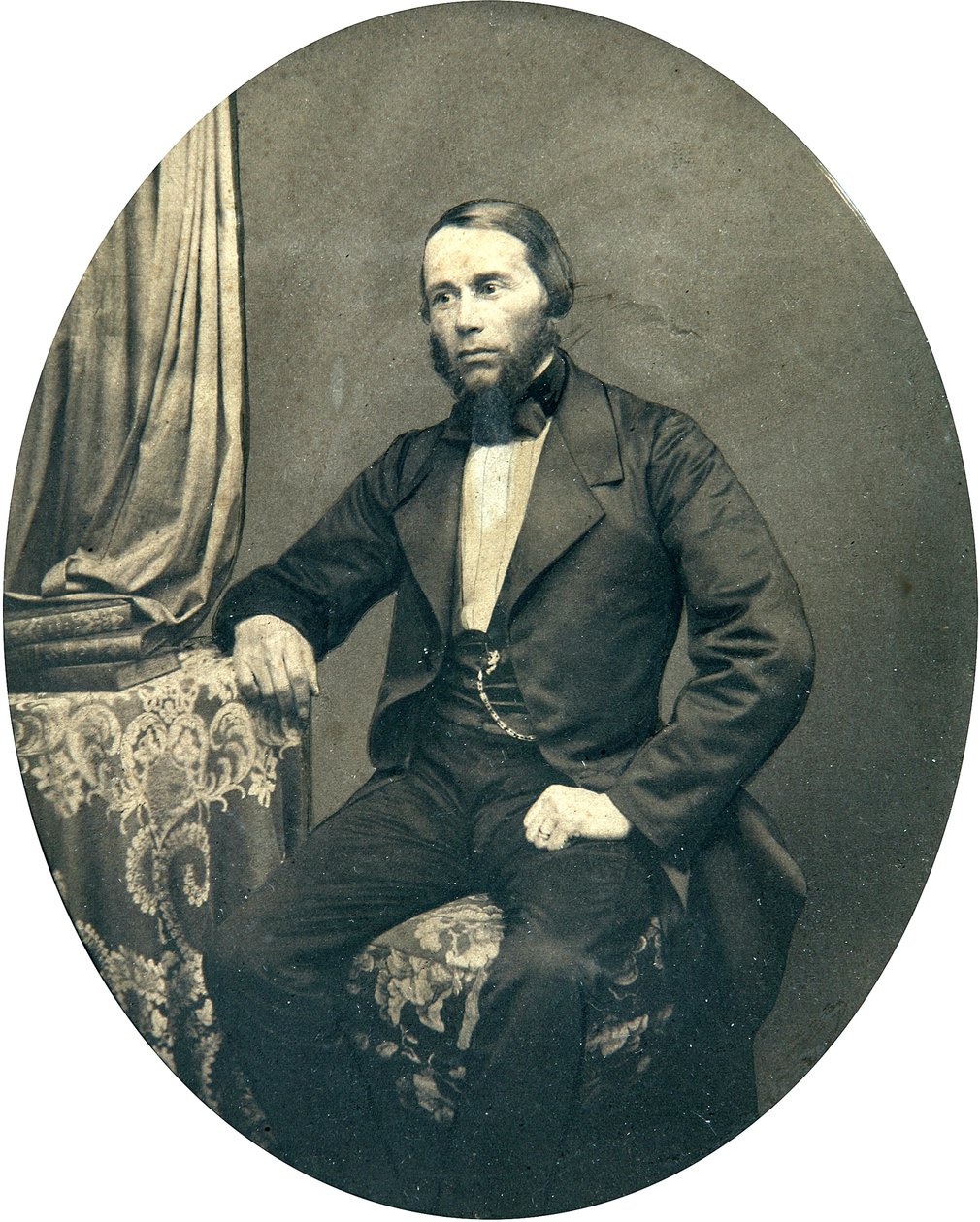 Yakov K. Groth (1812-1893) filológus és nyelvész portréja. Albumin Photo alkotó: Russian Photographer