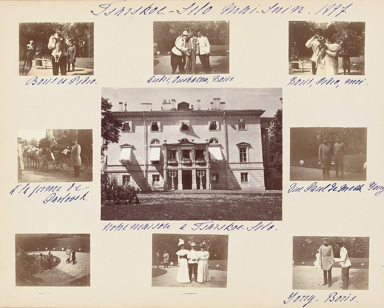 Az orosz császári család, oldal egy fényképalbumból, 1897-99 körül (f/w fotó) (lásd még: 487673-80) alkotó: Russian Photographer