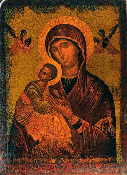 Madonna és gyermek (olaj, falemez) alkotó: Russian School