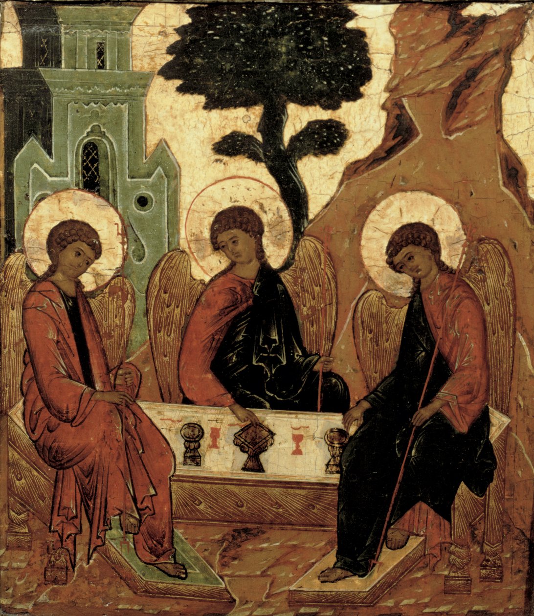 Ószövetségi Szentháromság, 16. századi ikon alkotó: Russian School