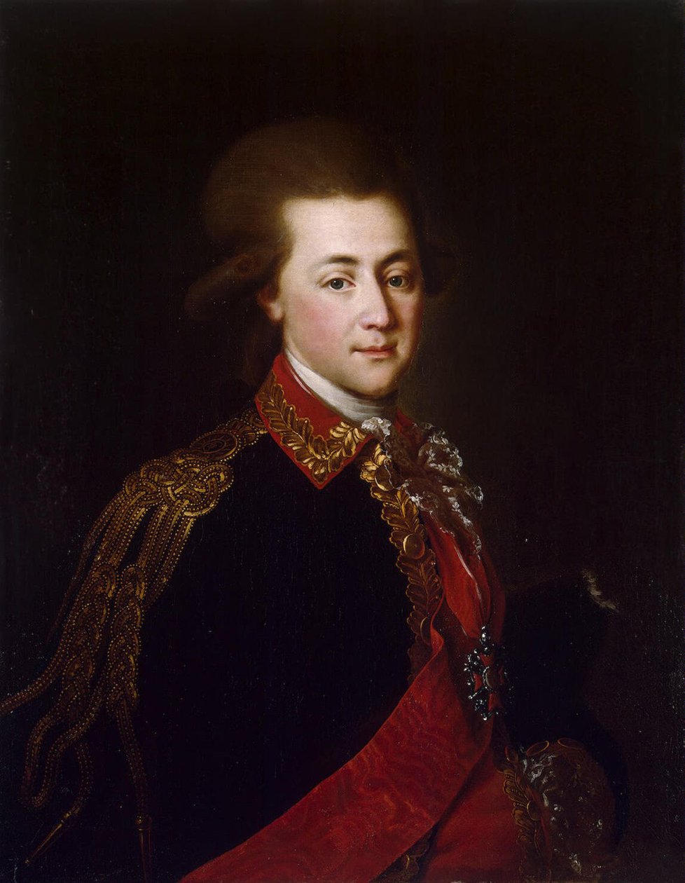 Alekszandr Lanskoy palotatiszt portréja, 1784 alkotó: Russian School