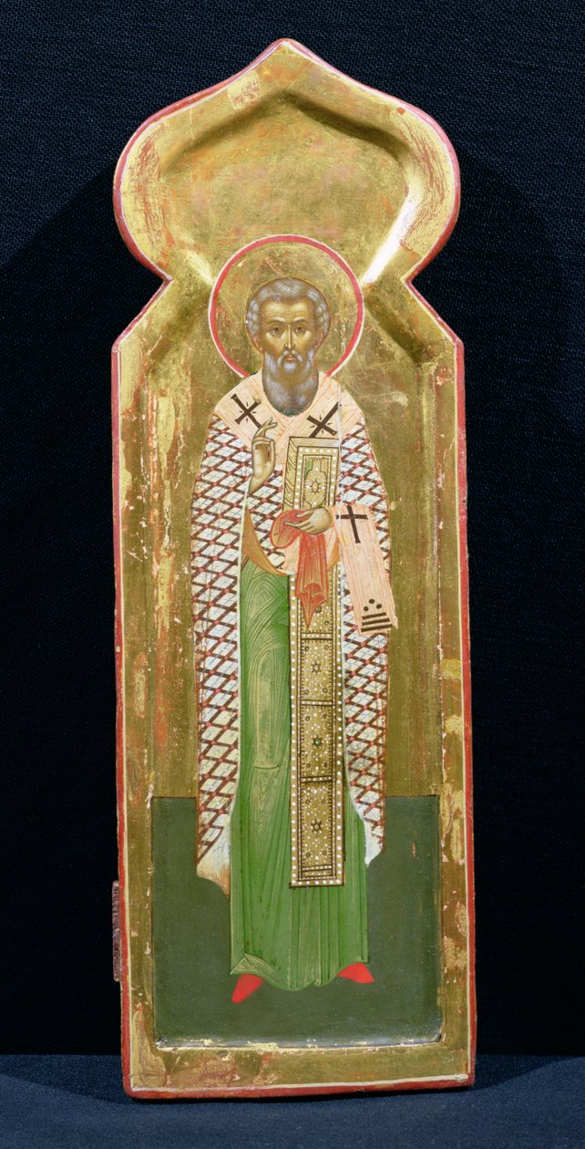 Palamasi Szent Gergely ikon (tempera a panelen) alkotó: Russian School