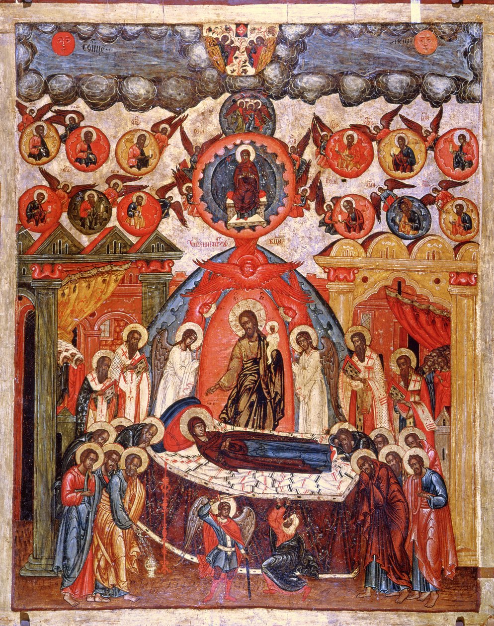 The Dormition, 18. század (tempera a panelen) alkotó: Russian School