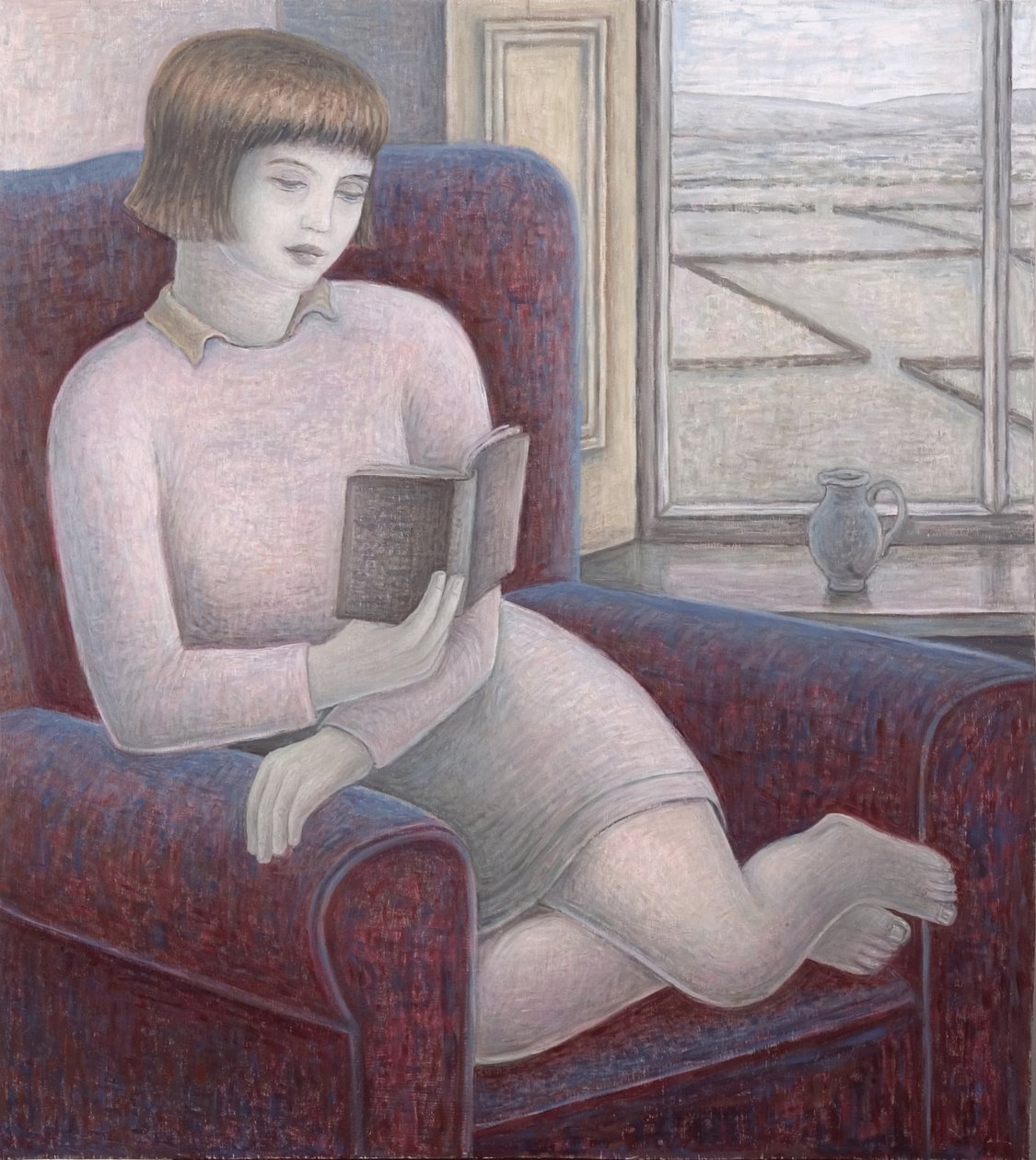 Karosszékben olvasó lány, 2009 alkotó: Ruth Addinall