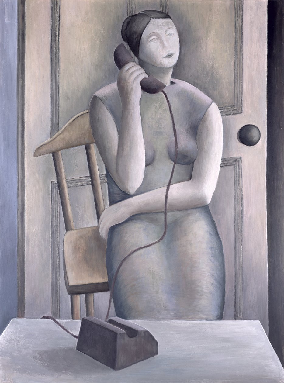 Nő telefonon, 1995 alkotó: Ruth Addinall