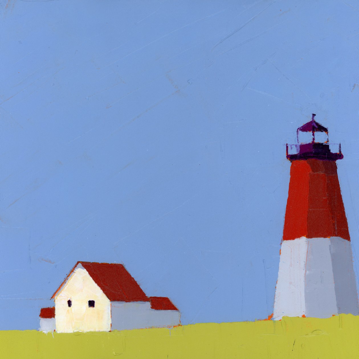 Bright Light, 2025 (akril, fapanel) alkotó: Ruth Lague