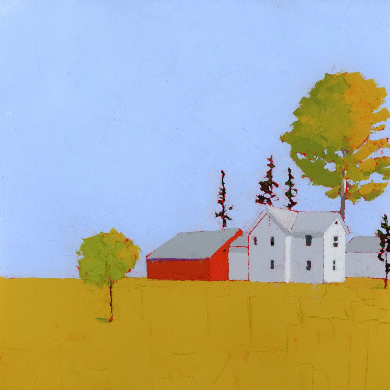 Potential, 2025 (akril, fapanel) alkotó: Ruth Lague