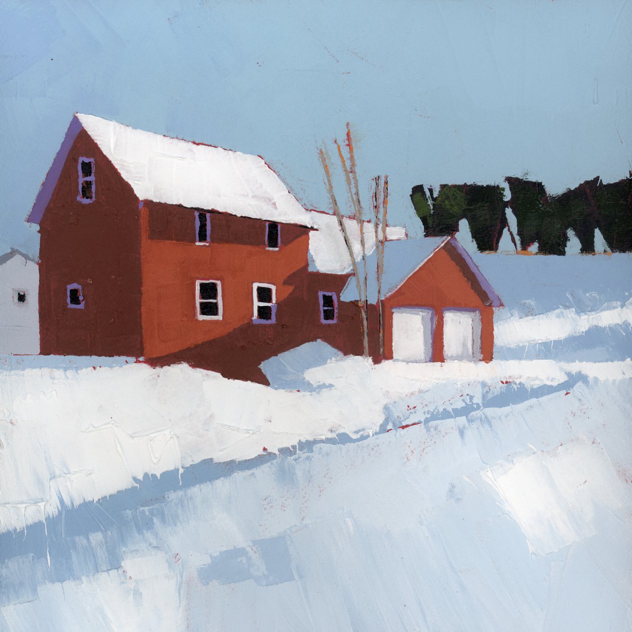 Quiet, 2025 (akril, fapanel) alkotó: Ruth Lague