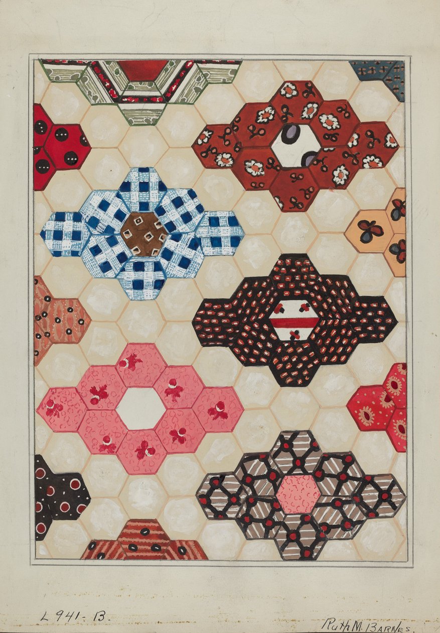 Paplan 1 szakasz, c. 1936. alkotó: Ruth M Barnes