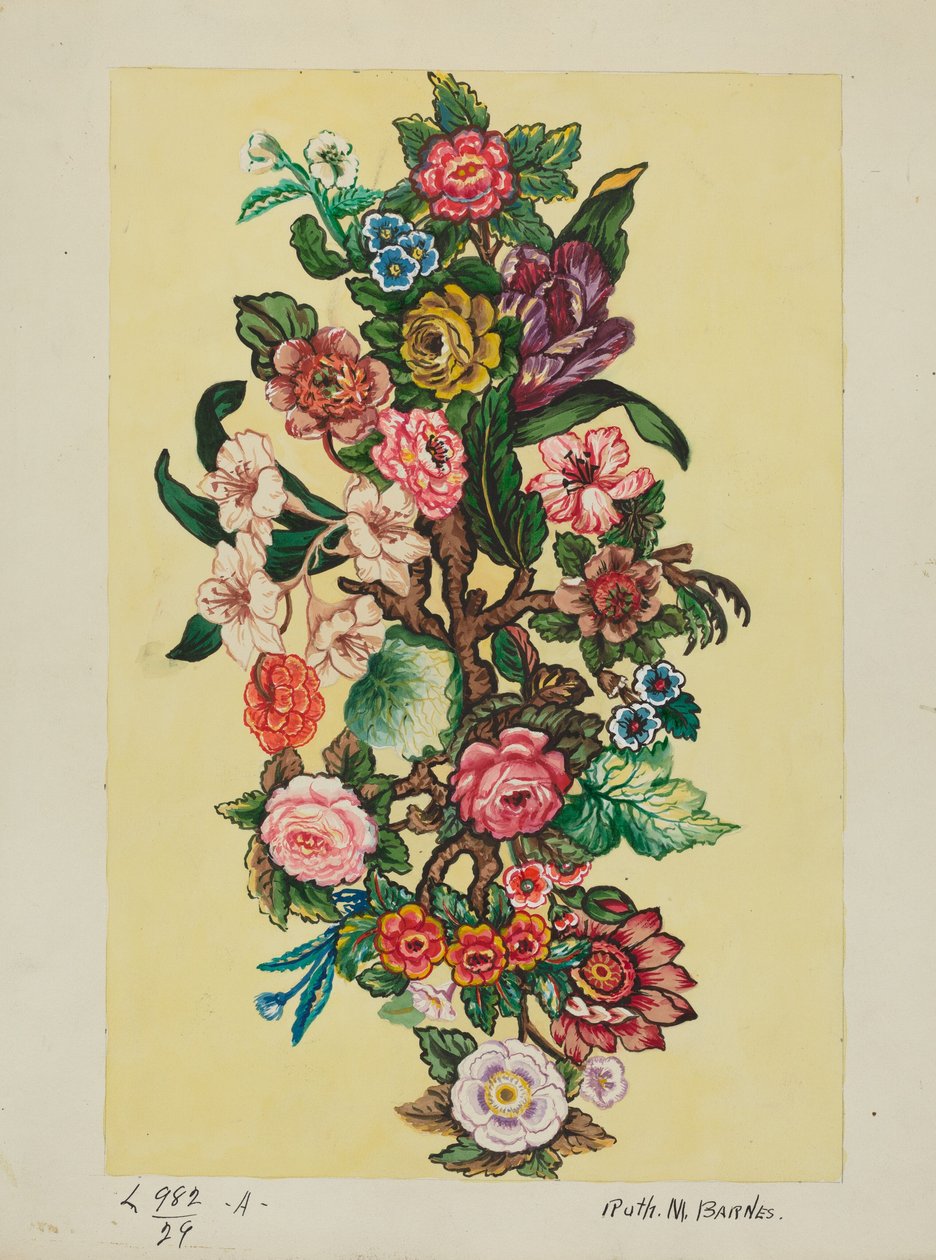 Paplan, c. 1936. alkotó: Ruth M Barnes
