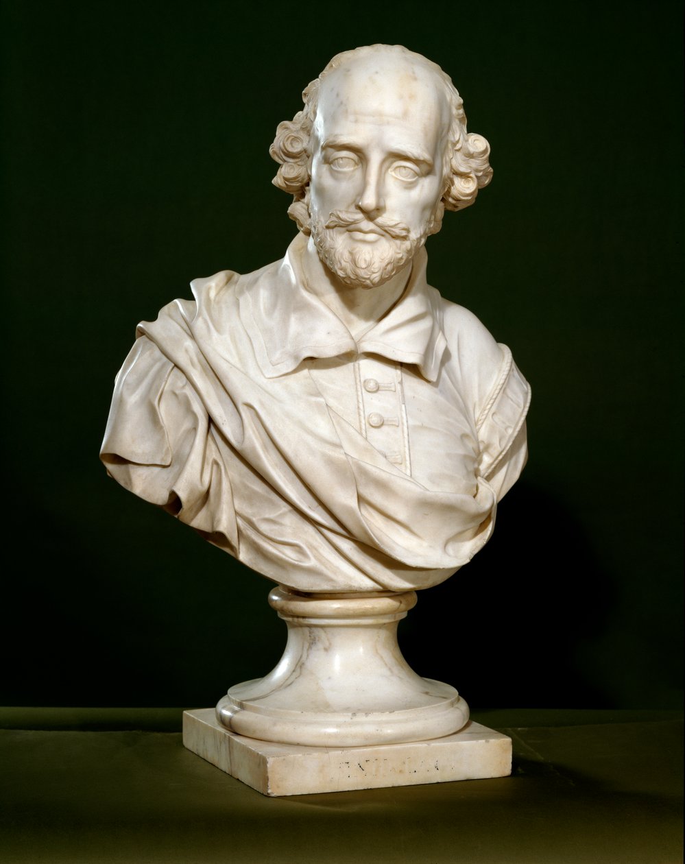 William Shakespeare mellszobra, 1760 alkotó: Rysbrack