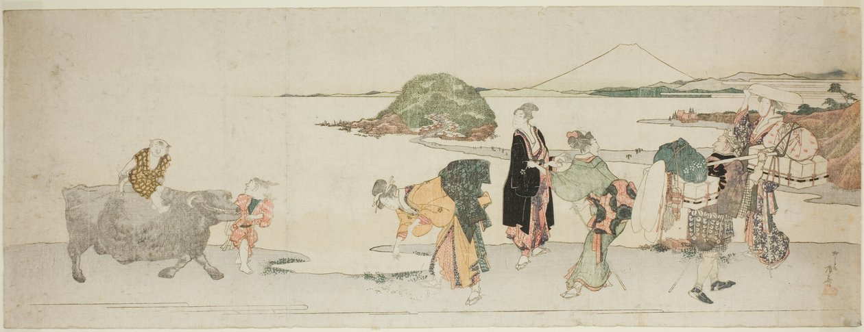A shichirigahamai strandon alkotó: Ryuryukyo Shinsai