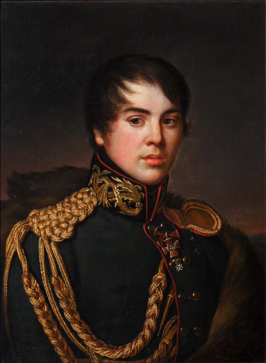 Vlagyimir Sztepanovics Apraksin gróf portréja 1796-1833, 1812 körül alkotó: S.S. Svintsov