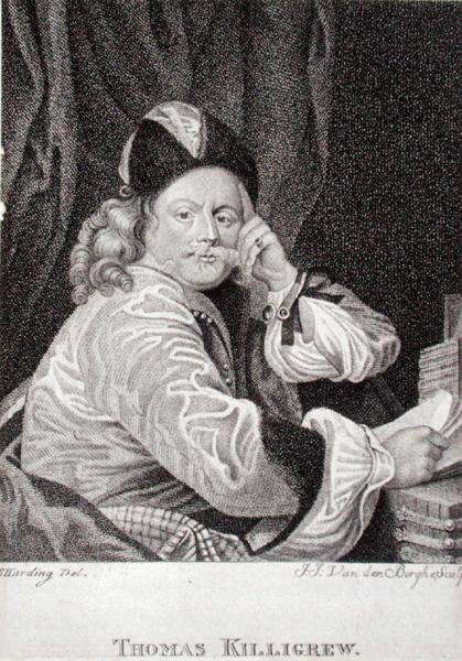 Thomas Killigrew (1612-83), metszett J.J. Van den Bergh (metszet) alkotó: S. (after) Harding