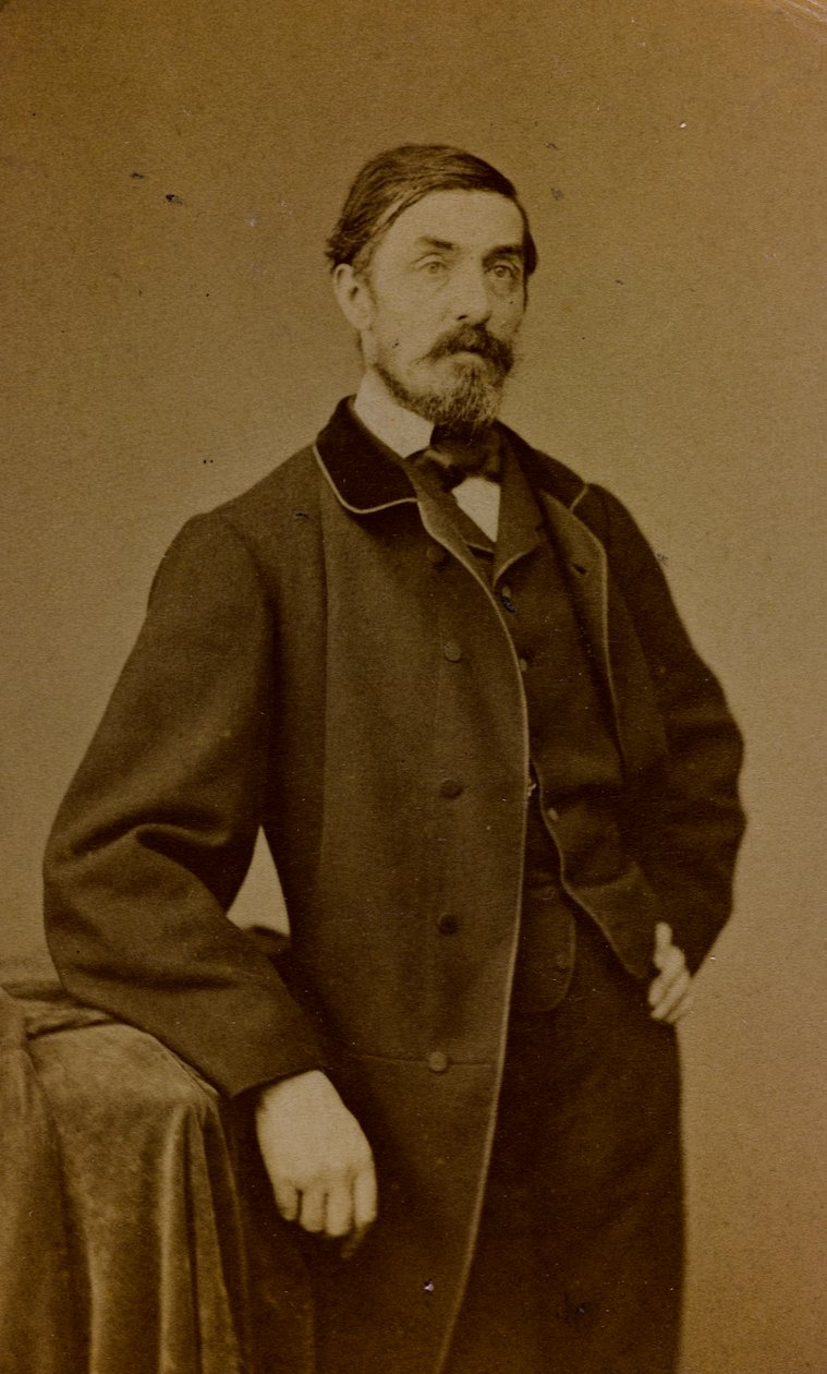 Auguste Paul Charles Anastasi francia festő portréja; névjegykártya (f/w fotó) alkotó: S. Berthaud