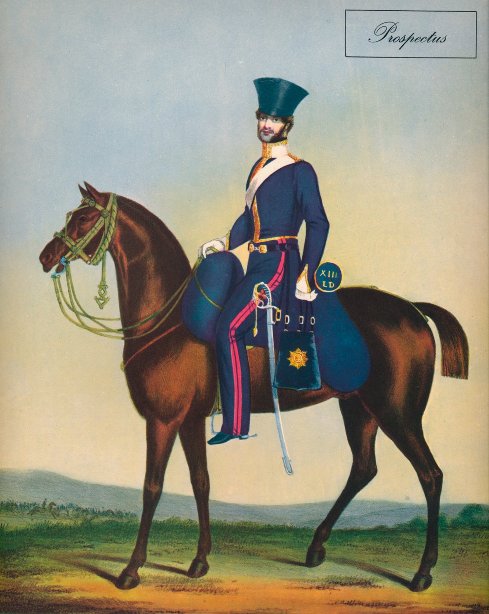 „13. könnyű dragonyosok”, 1830 alkotó: S Eschauzier