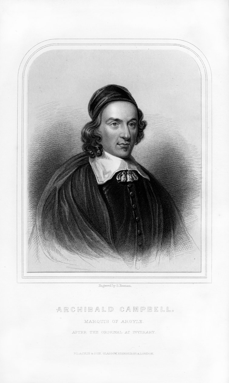 Archibald Campbell, Argyll 1. márkija, skót államférfi, 1870. alkotó: S. Freeman