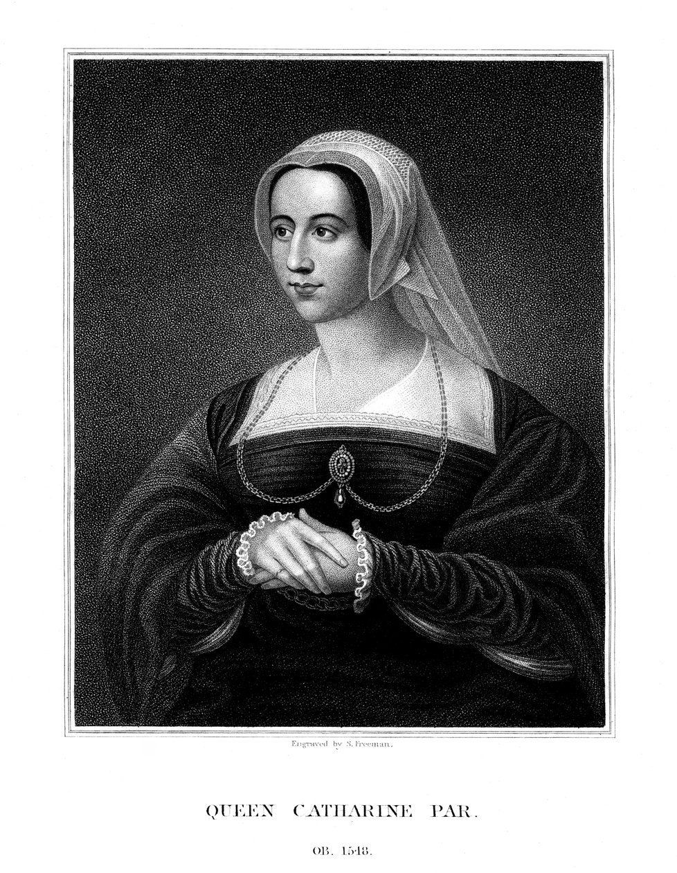 Catherine Parr, VIII. Henrik királynője, 1823. alkotó: S. Freeman