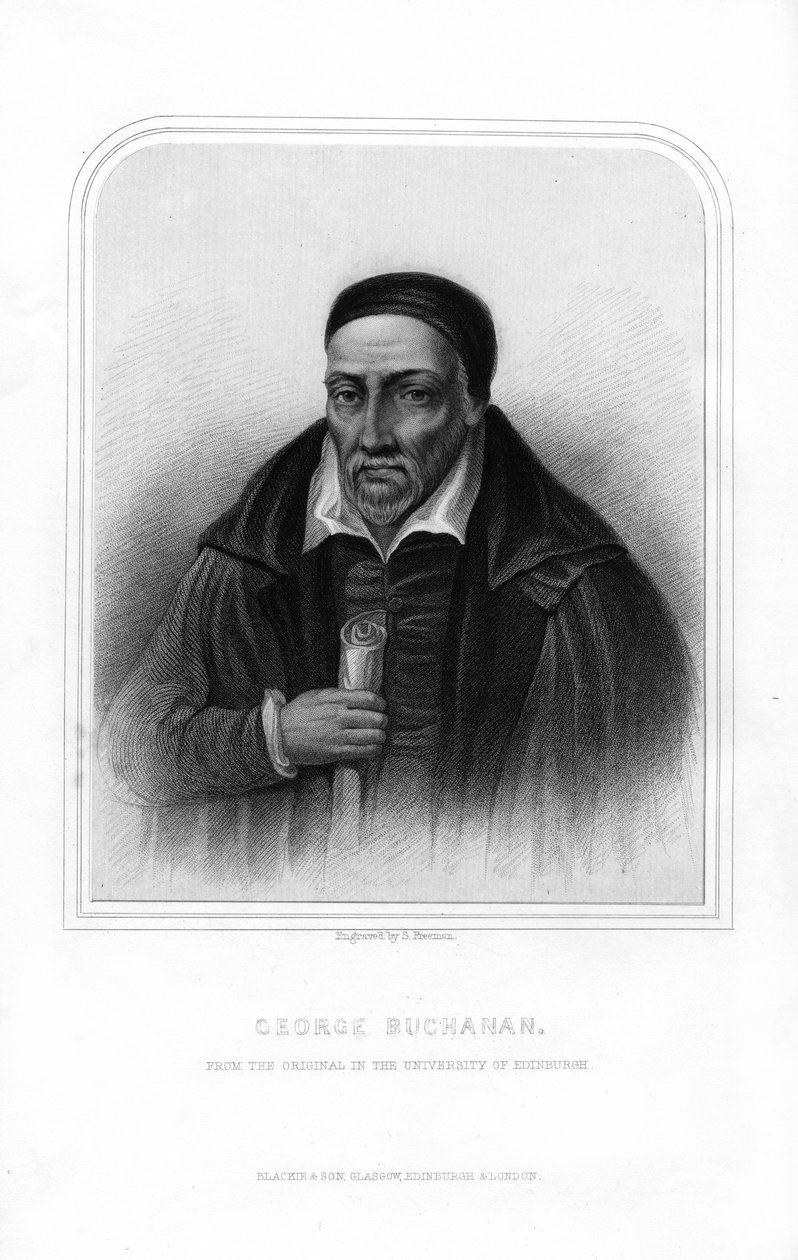 George Buchanan skót történész és humanista tudós, 1870. alkotó: S. Freeman
