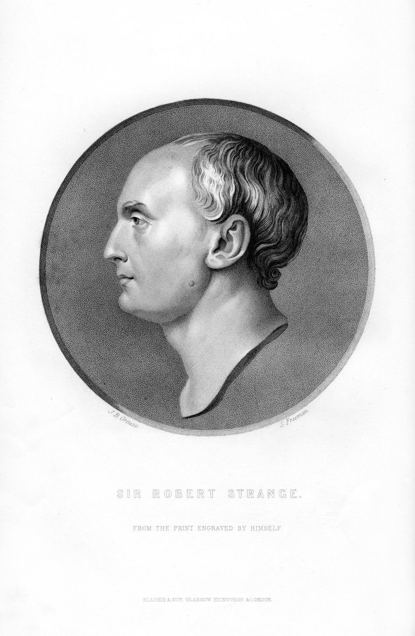Sir Robert Strange, skót művész, 1870 alkotó: S. Freeman