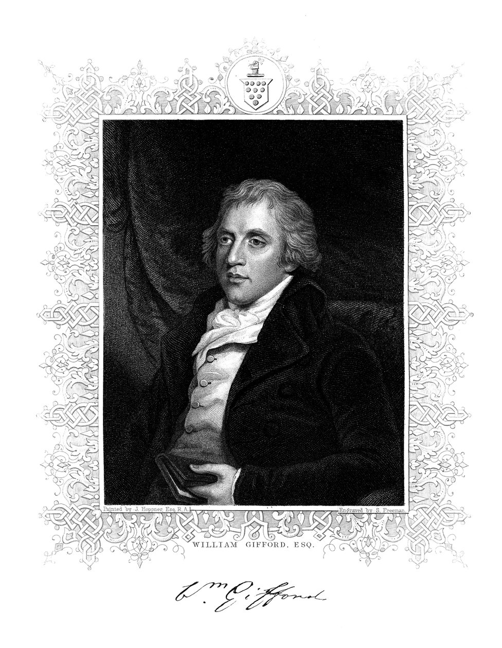 William Gifford angol kritikus, szerkesztő és költő, XIX. alkotó: S. Freeman