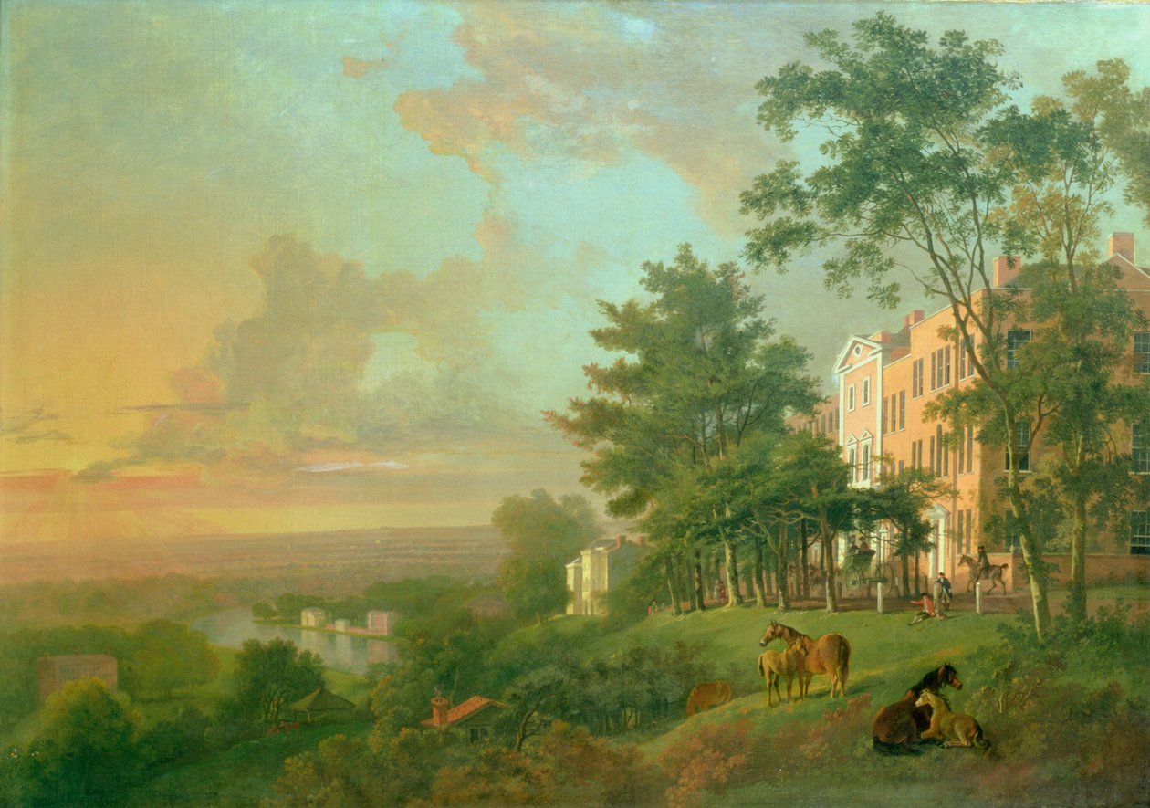 Kilátás a teraszról, Richmond Hill alkotó: S. Gilpin