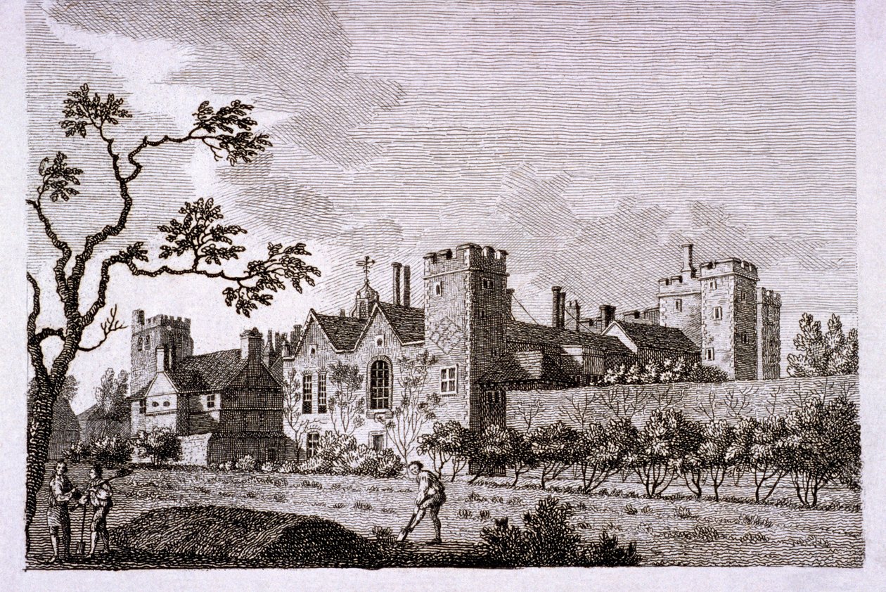 A londoni Lambeth-palota kertje, 1786. alkotó: S Sparrow