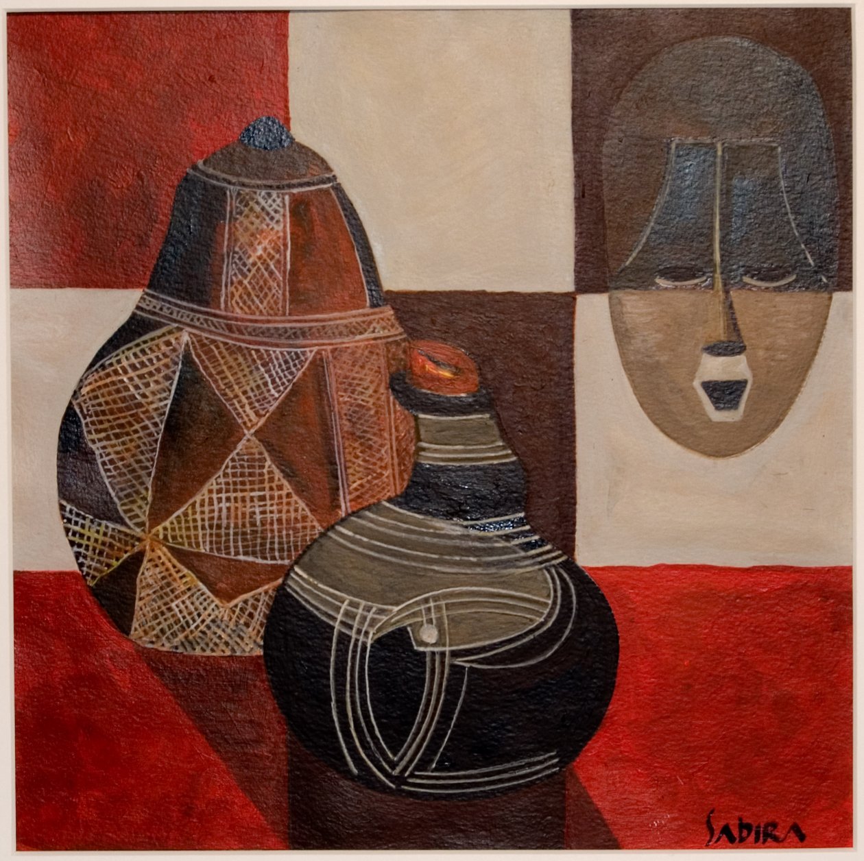 Nywa, 2007 (gouache és akril) alkotó: Sabira Manek
