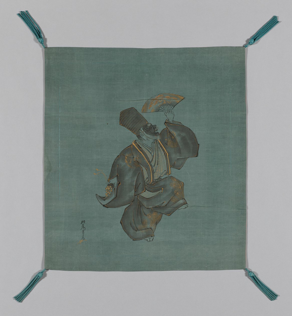 Fukusa ajándékborító, Japán, késő Edo időszak 1789-1868, 19. század eleje alkotó: Saeki Ganryô