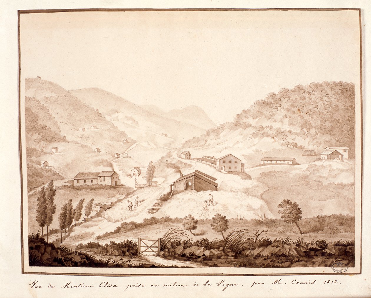 Montioni képe, a szőlő közepéről, 1812 alkotó: Salomon Guillaume Counis