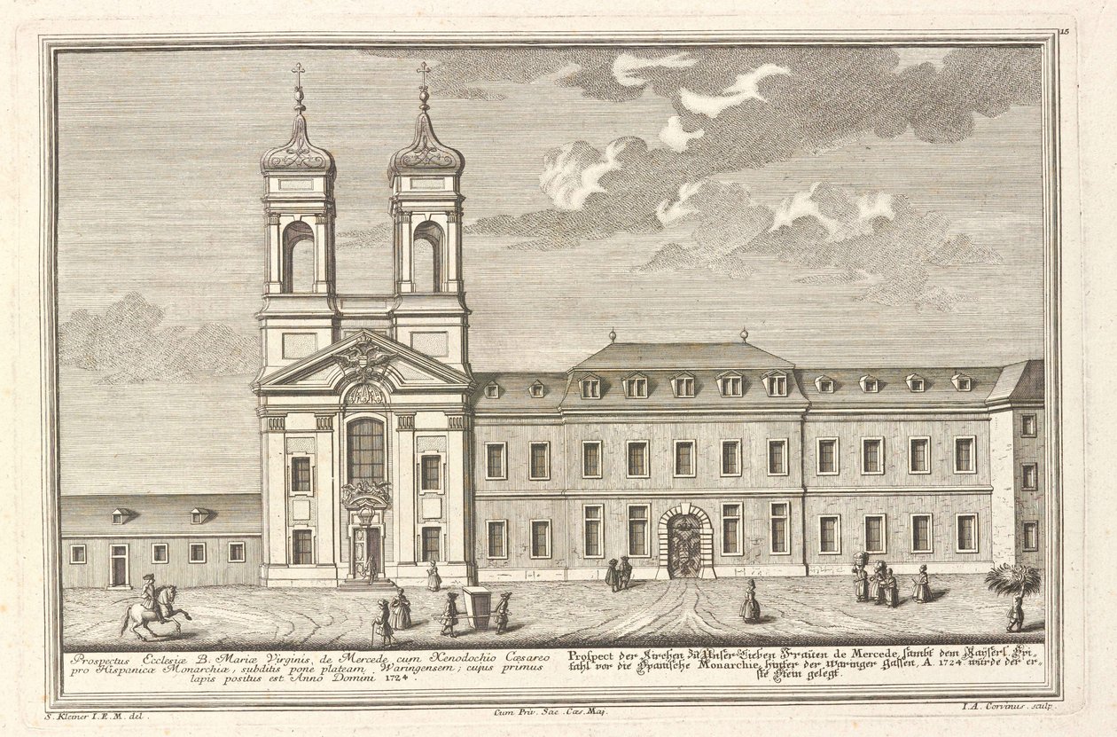 A Spanyol Kórház és a Santa Maria de Mercede-templom alkotó: Salomon Kleiner