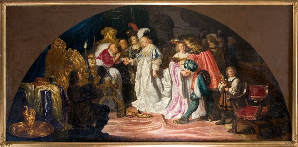A királyi kettős bethrothals vagy nuptials 1502 alkotó: Salomon Koninck